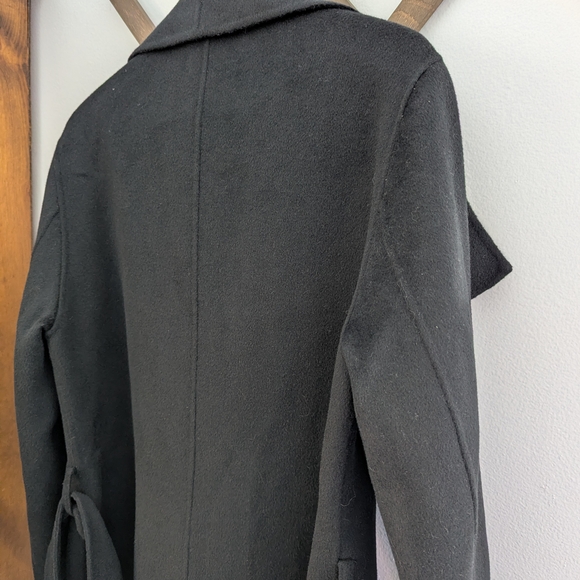 Quince Double-Faced Merino Wool Draped Collar Wrap Coat - NWOT - Picture 8 of 15